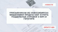 Мошенники предлагают купить поддельные справки о ВИЧ и гепатите призывникам из Новосибирска
